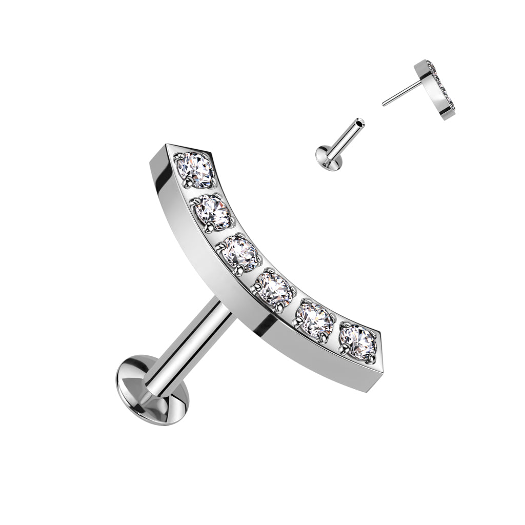 Labret Boog Glad Zirconia