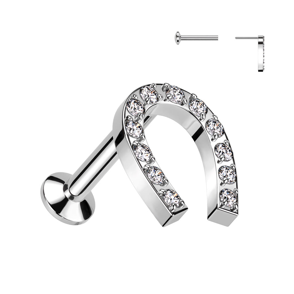 Labret Hoefijzer Zirconia