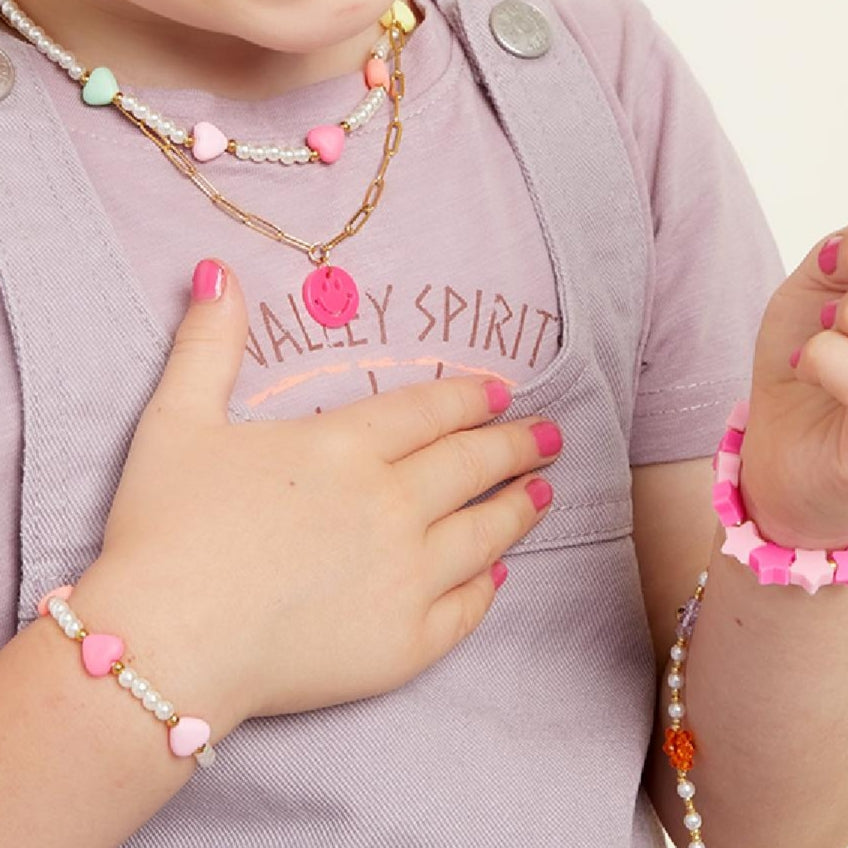 Armband Kids Collectie Parel Hartjes Yehwang©