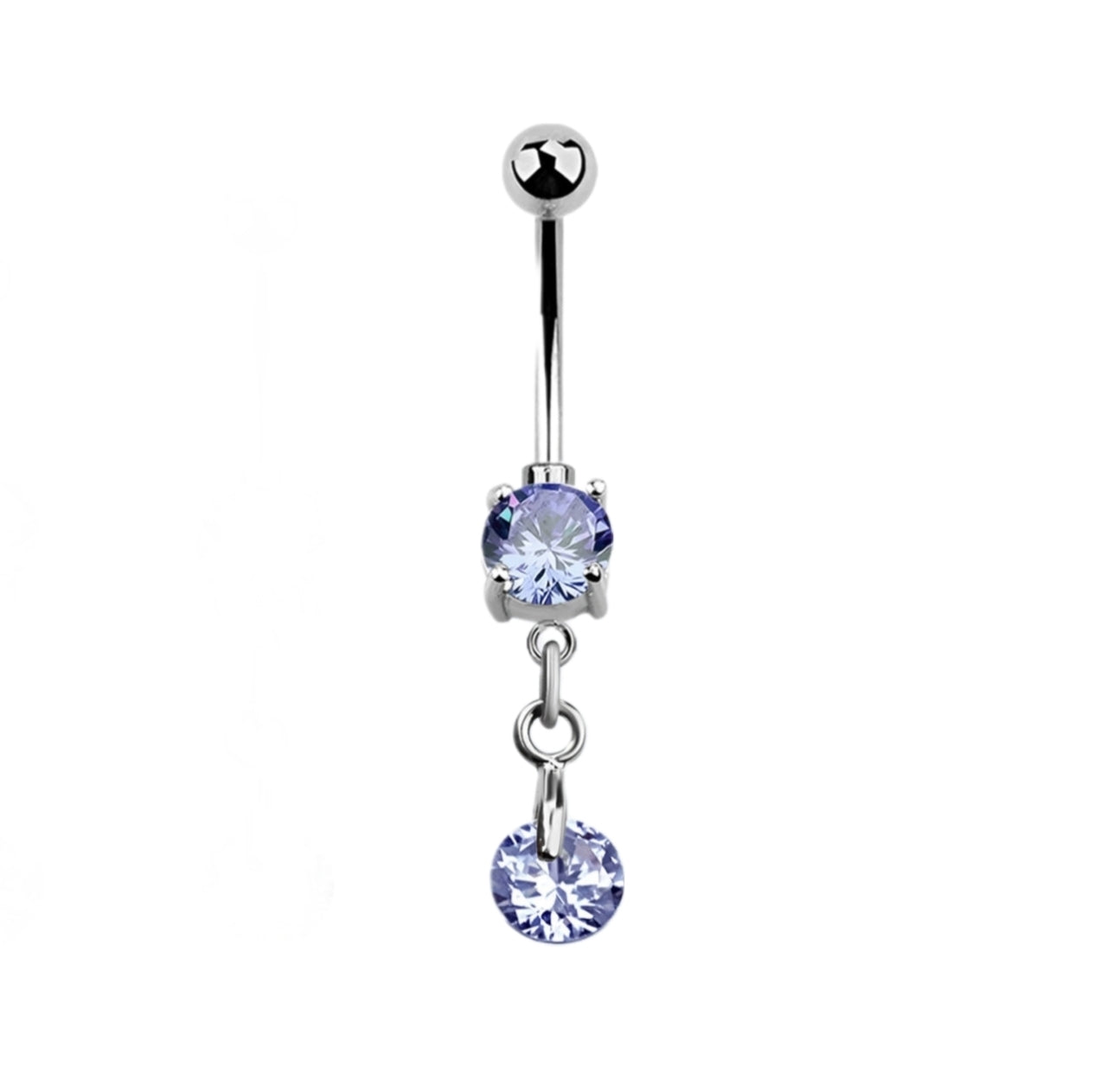 Navelpiercing Hanger Zirconia Paars