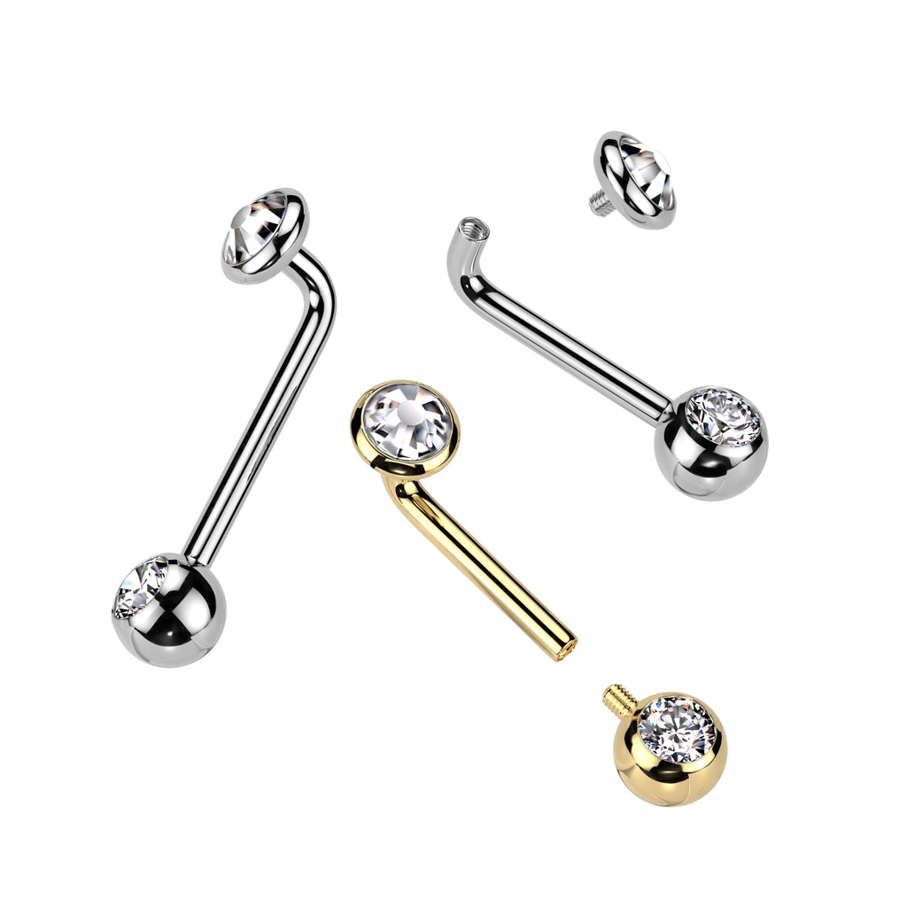 Christina Piercing Titanium Kristal