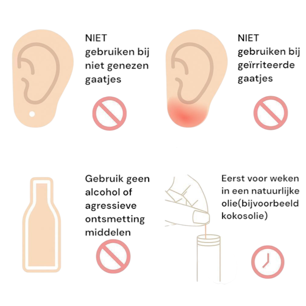 Flos- schoonmaakdraadjes - Reinigingslijn voor schoonmaken Piercings & Oorgaatjes