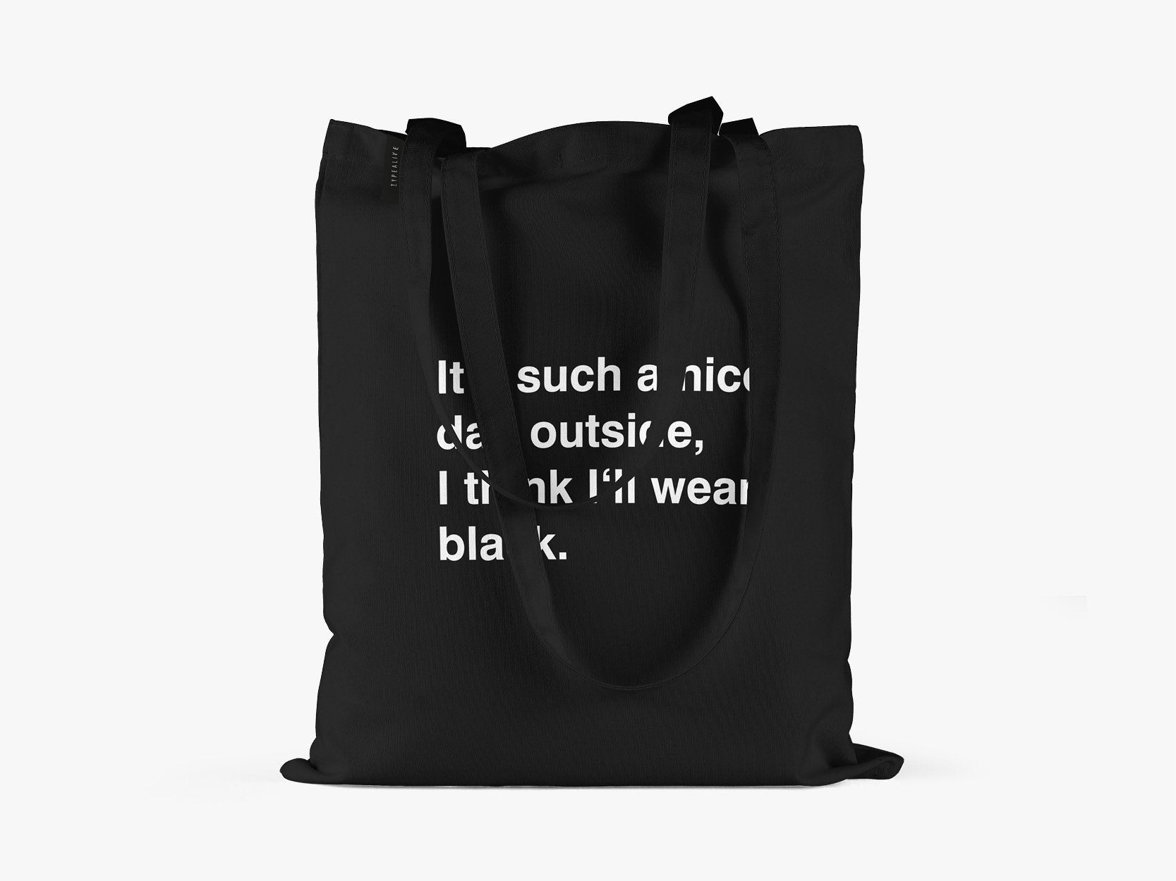 Tote Bag Wear Black TYPEALIVE®