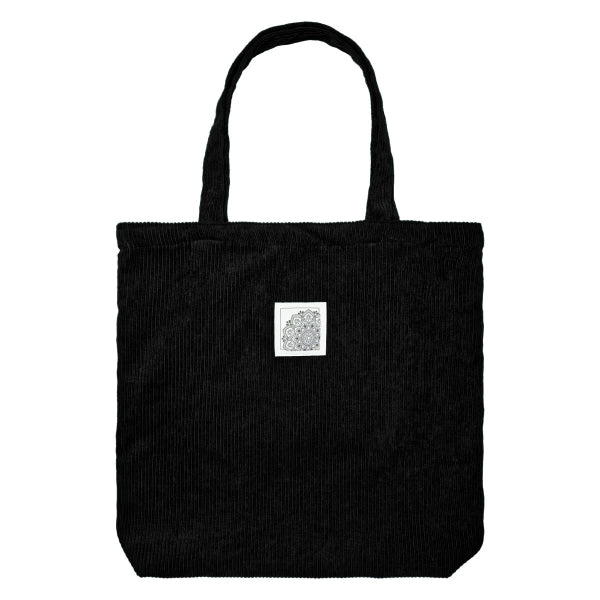 Tote Bag Corduroy Zwart