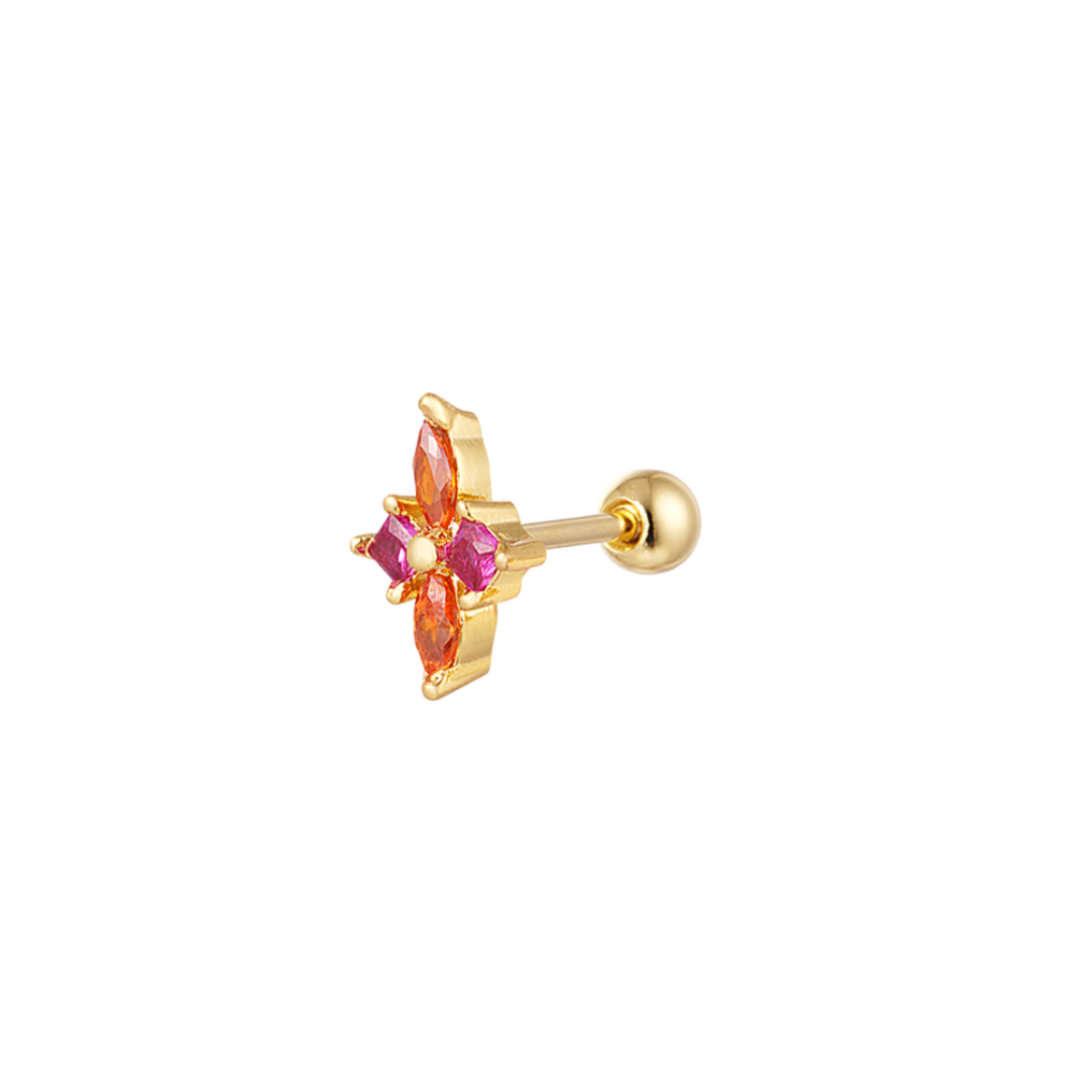 Barbell Sparkle Oranje Roze