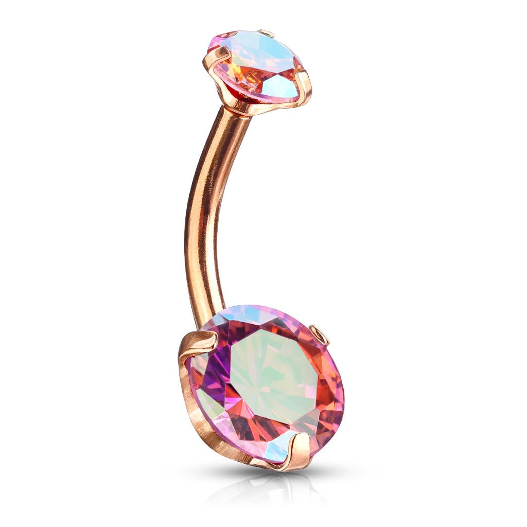 Navelpiercing Rosé - AB Roze Zirconia