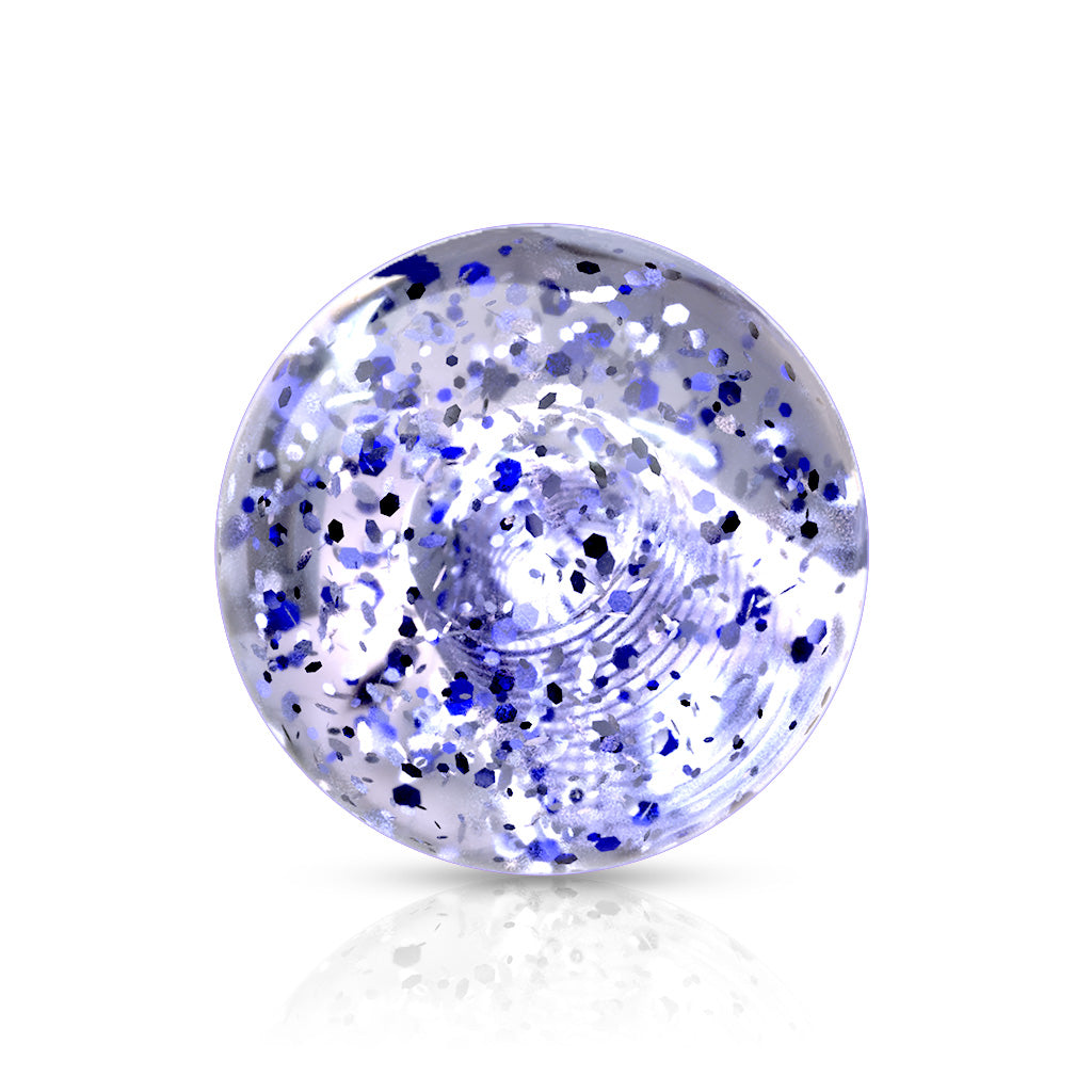 Balletje Glitter Blauw voor 1.6mm