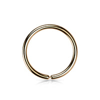 Rosékleurig neusringetje 0.8mm – chirurgisch staal, voor nostril piercing