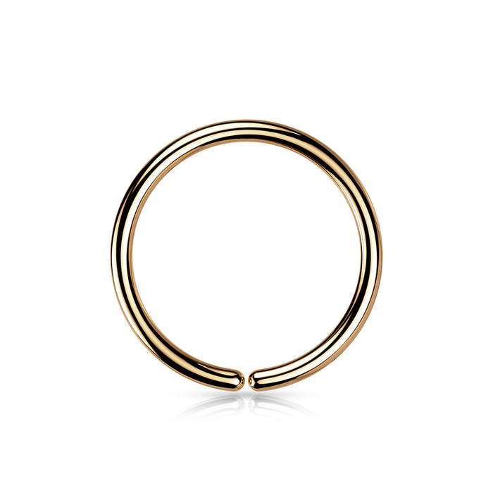 Rosékleurig neusringetje 0.8mm – chirurgisch staal, voor nostril piercing